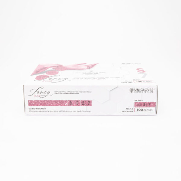 Gants Premium Nitrile Fancy Rose - 100pcs - UNIGLOVES Taille - Taille M