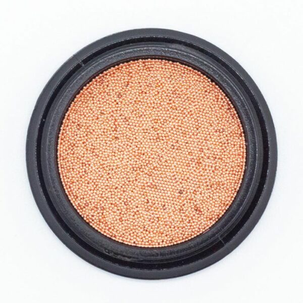 Micro billes métalliques roses gold - 0.4 mm