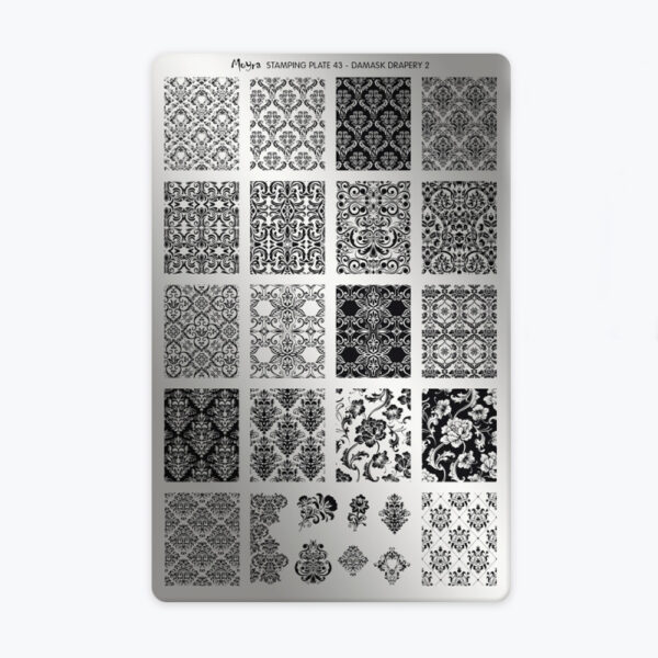 Plaque 43 - Damask Drapery 2