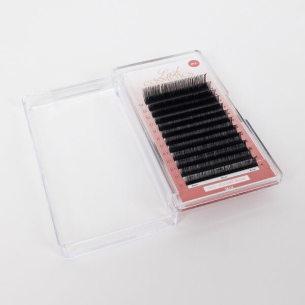 Cils - Volume Russe - Taille unique - 9 mm, Courbure - Courbure D, Épaisseur cils - 0.05