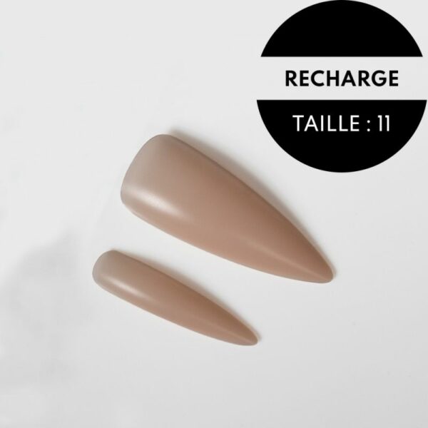 Recharge Nude | Strong - Long Almond - Capsules Américaines Taille - Taille 11